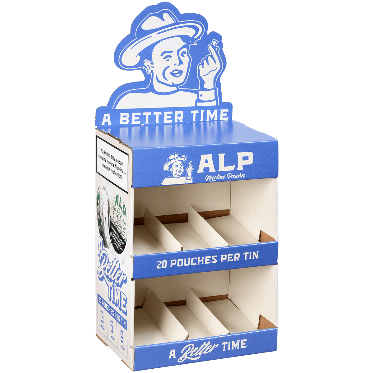 ALP NICOTINE POUCHES EMPTY DISPLAY