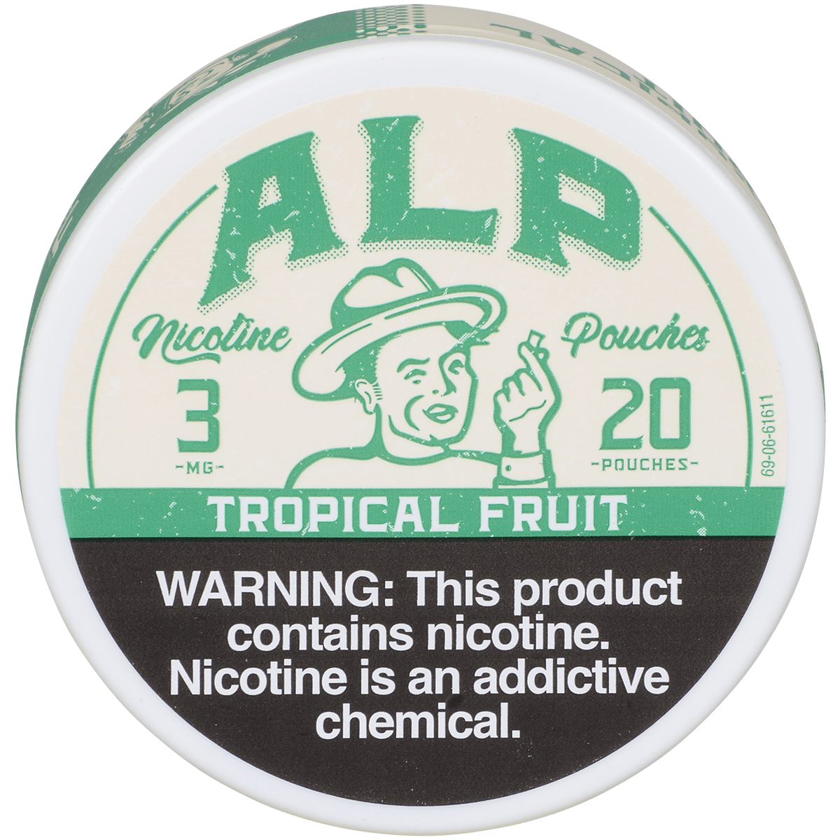 ALP NICOTINE POUCHES TROPICAL FRUIT 3 MG 1/5 TINS