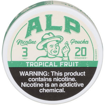 ALP NICOTINE POUCHES TROPICAL FRUIT 3 MG 1/5 TINS