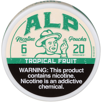 Alp Nicotine Pouches Tropical Fruit 6 Mg 1/5 Tins