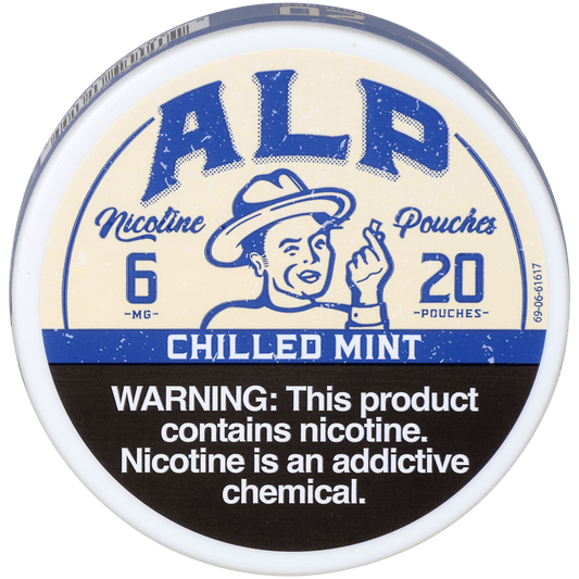 Alp Nicotine Pouches Chilled Mint 6 Mg 1/5 Tins