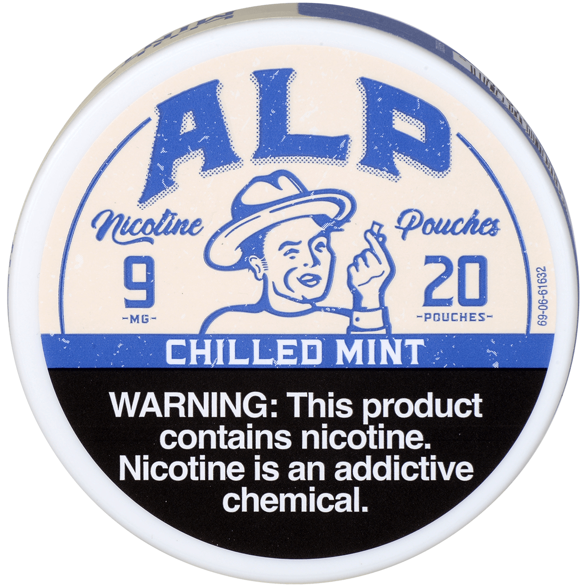 Alp Nicotine Pouches Chilled Mint 9 Mg 1/5 Tins