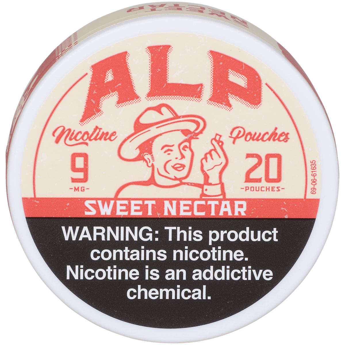 Alp Nicotine Pouches Sweet Nectar 9 Mg 1/5 Tins