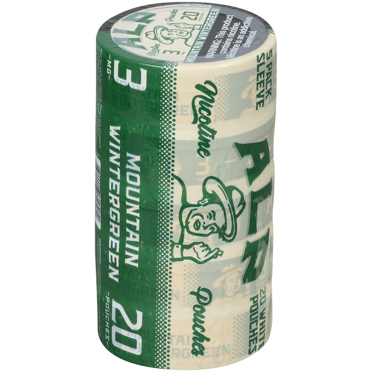 Alp Nicotine Pouches Mountian Wintergreen 3 Mg 1/5 Tins