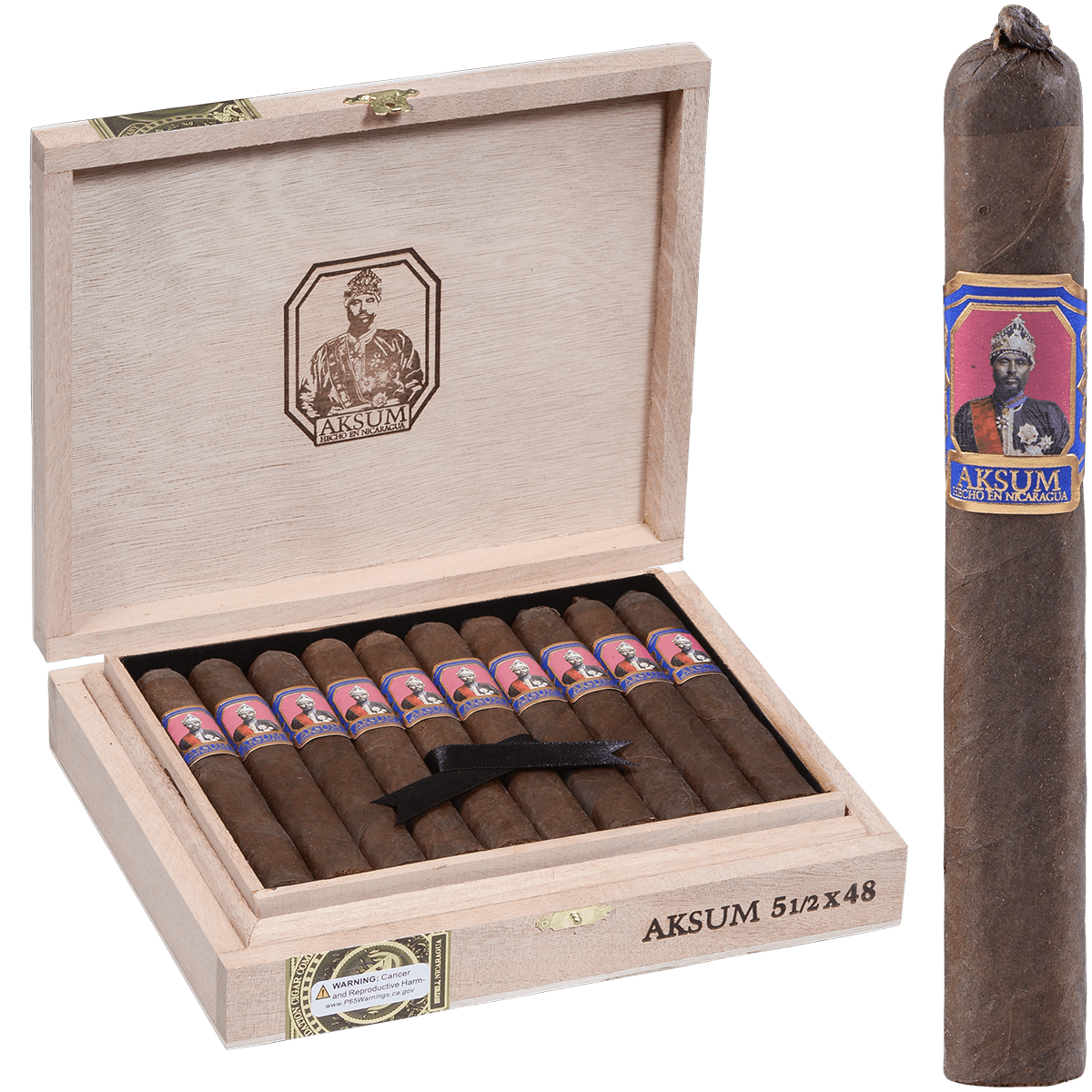 Foundation Aksum Corona Maduro 10 Ct Box 5 1/2x48