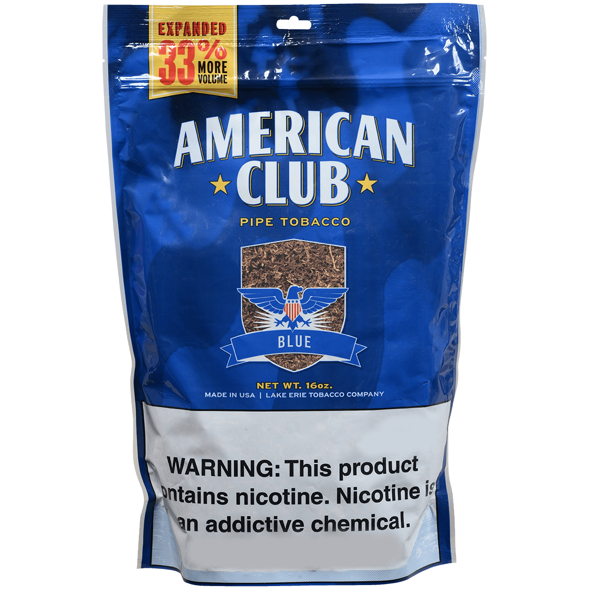 American Club Bag Tobacco Blue 16 Oz