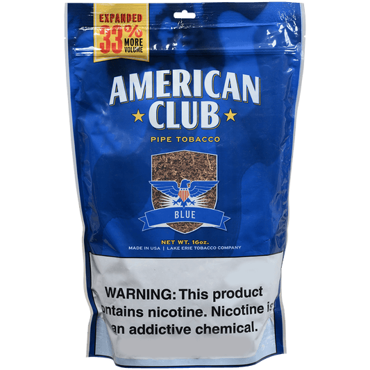 American Club Bag Tobacco Blue 16 Oz