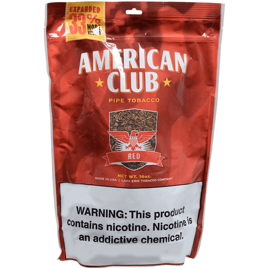 American Club Bag Tobacco Red 16 Oz
