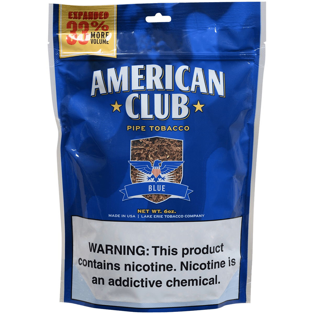 American Club Bag Tobacco Blue 6 Oz