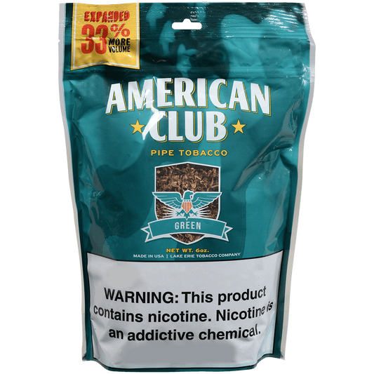 American Club Bag Tobacco Green 6 Oz