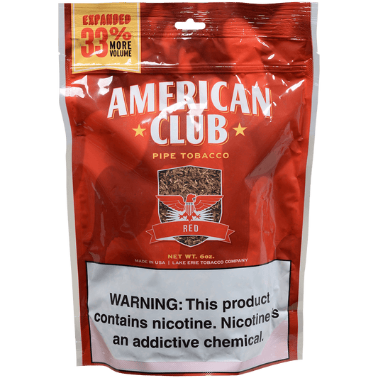 American Club Bag Tobacco Red 6 Oz