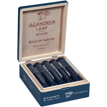 AGANORSA LEAF ANIVERSARIO CT TORO TUBO 10 CT.  6x52