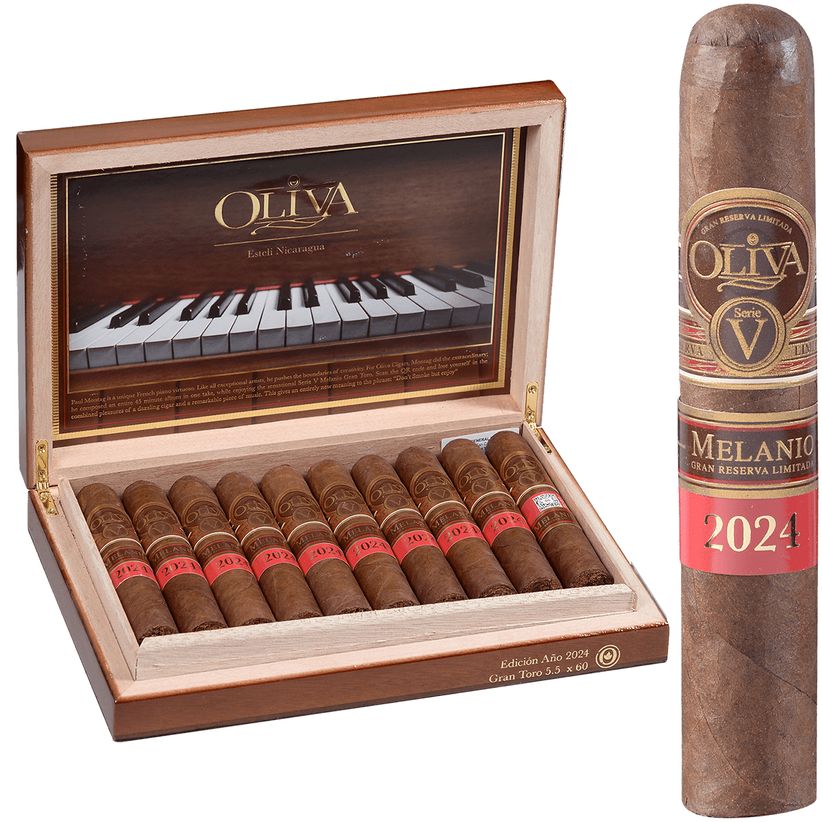 Oliva Gift Set Tove270 Ano 2024 Toro Grande 10Ct Box