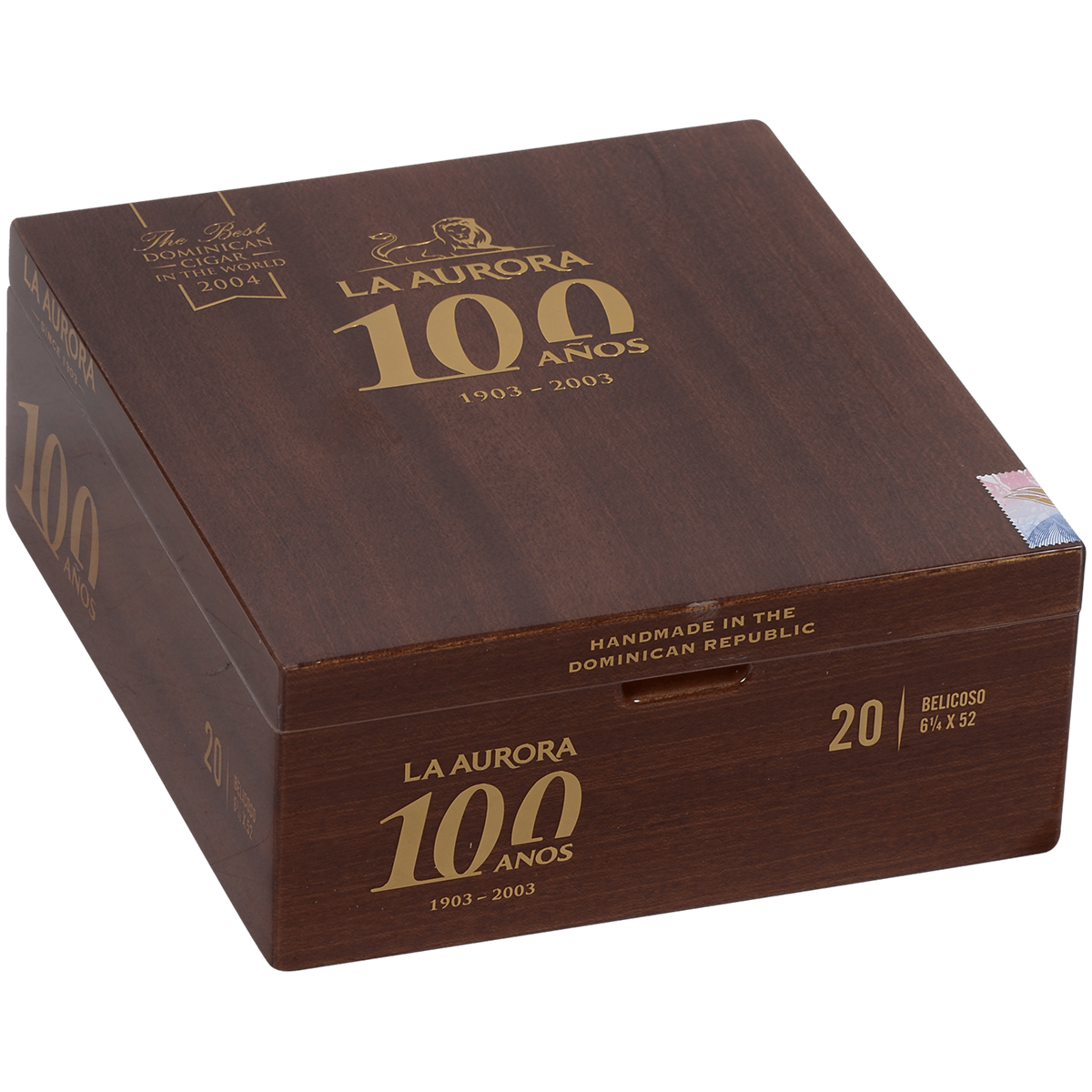 La Aurora 100 Anos Belicoso Corojo 6.25X52 20Ct Box