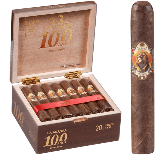 La Aurora 100 Anos Robusto Corojo 5X50 20 Ct Box