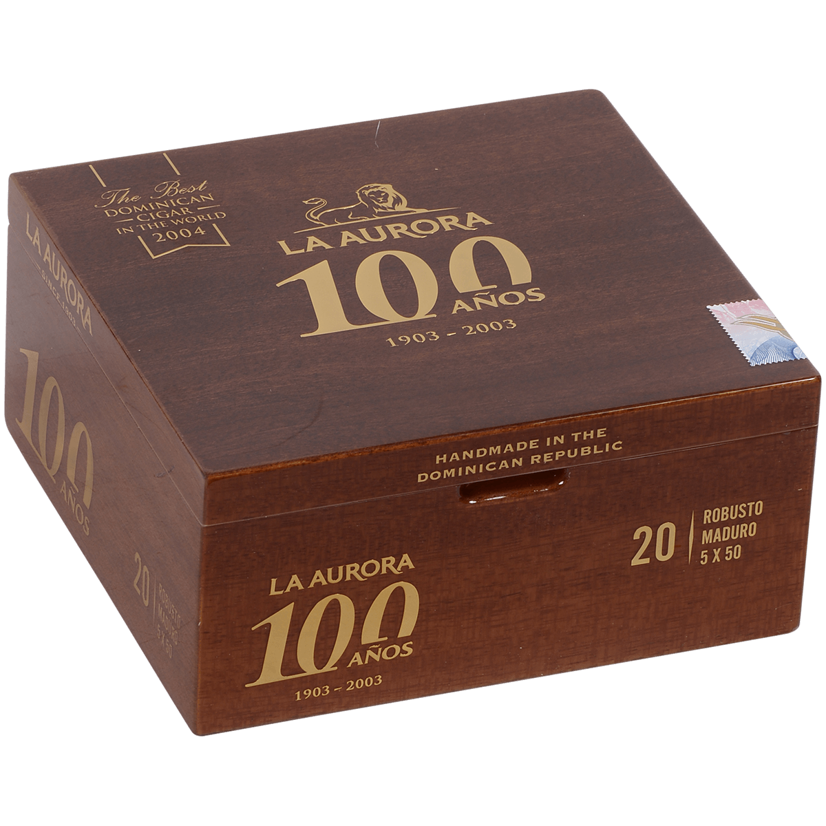 La Aurora 100 Anos Robusto Especial Connecticut Broad Leaf 5X50 20 Ct Box