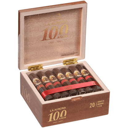 La Aurora 100 Anos Robusto Especial Connecticut Broad Leaf 5X50 20 Ct Box