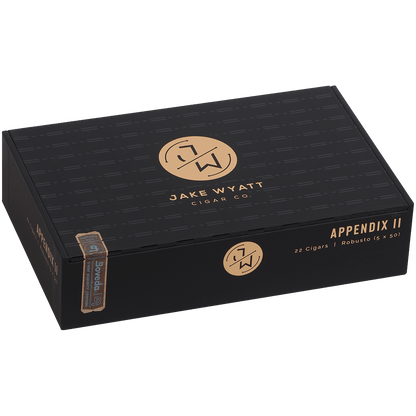Jake Wyatt Gourmet Collection Appendix Ii Robusto Connecticut 22 Ct. Box 5.00X50