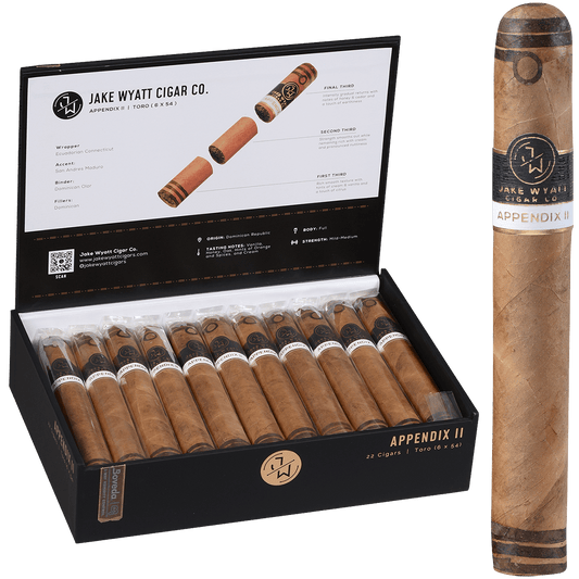 Jake Wyatt Gourmet Collection Appendix Ii Toro Connecticut 22 Ct. Box 6.00X54