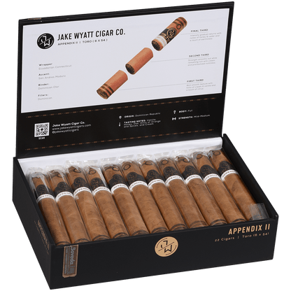 Jake Wyatt Gourmet Collection Appendix Ii Toro Connecticut 22 Ct. Box 6.00X54