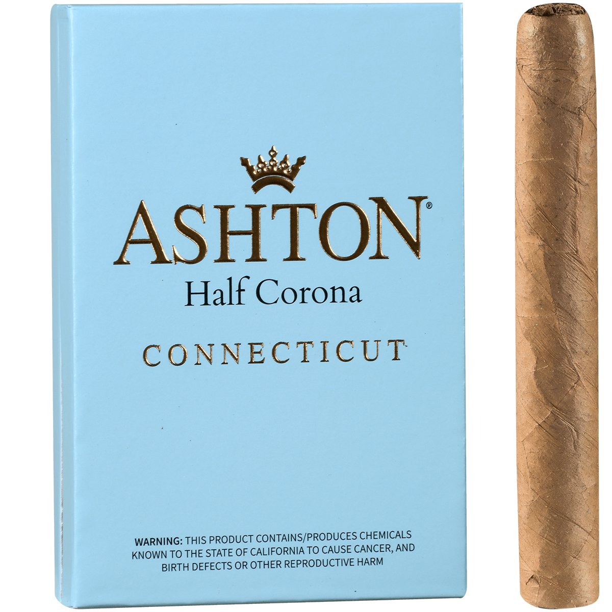 Ashton Classic Half Corona Connecticut 10/5 Packs 4.12X37