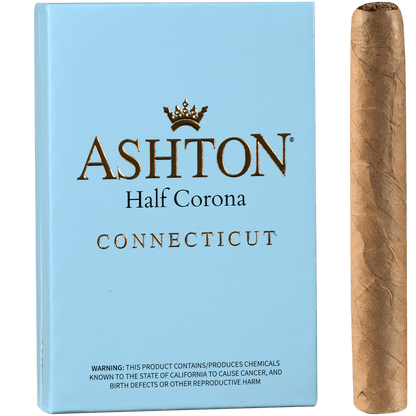 Ashton Classic Half Corona Connecticut 10/5 Packs 4.12X37