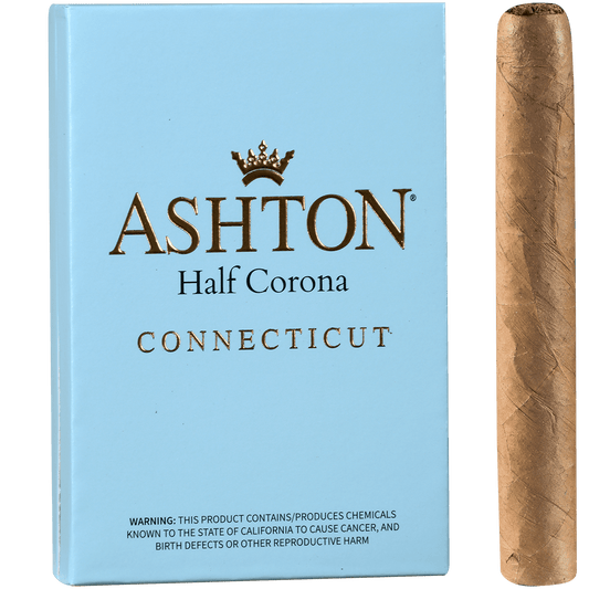 Ashton Classic Half Corona Connecticut 10/5 Packs 4.12X37