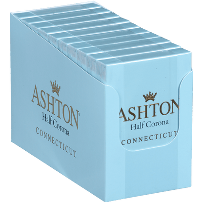 Ashton Classic Half Corona Connecticut 10/5 Packs 4.12X37