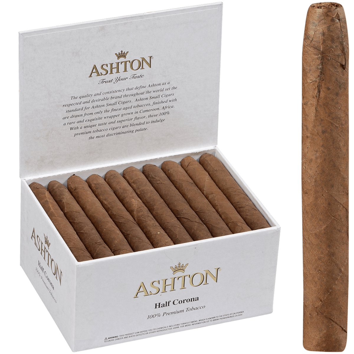 Ashton Classic Half Corona 50 Ct. Box 4.12X37