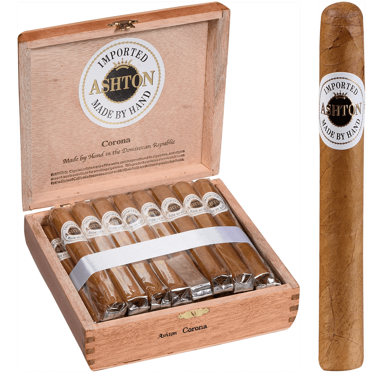 Ashton Classic Corona 25 Ct. Box 5.50X44
