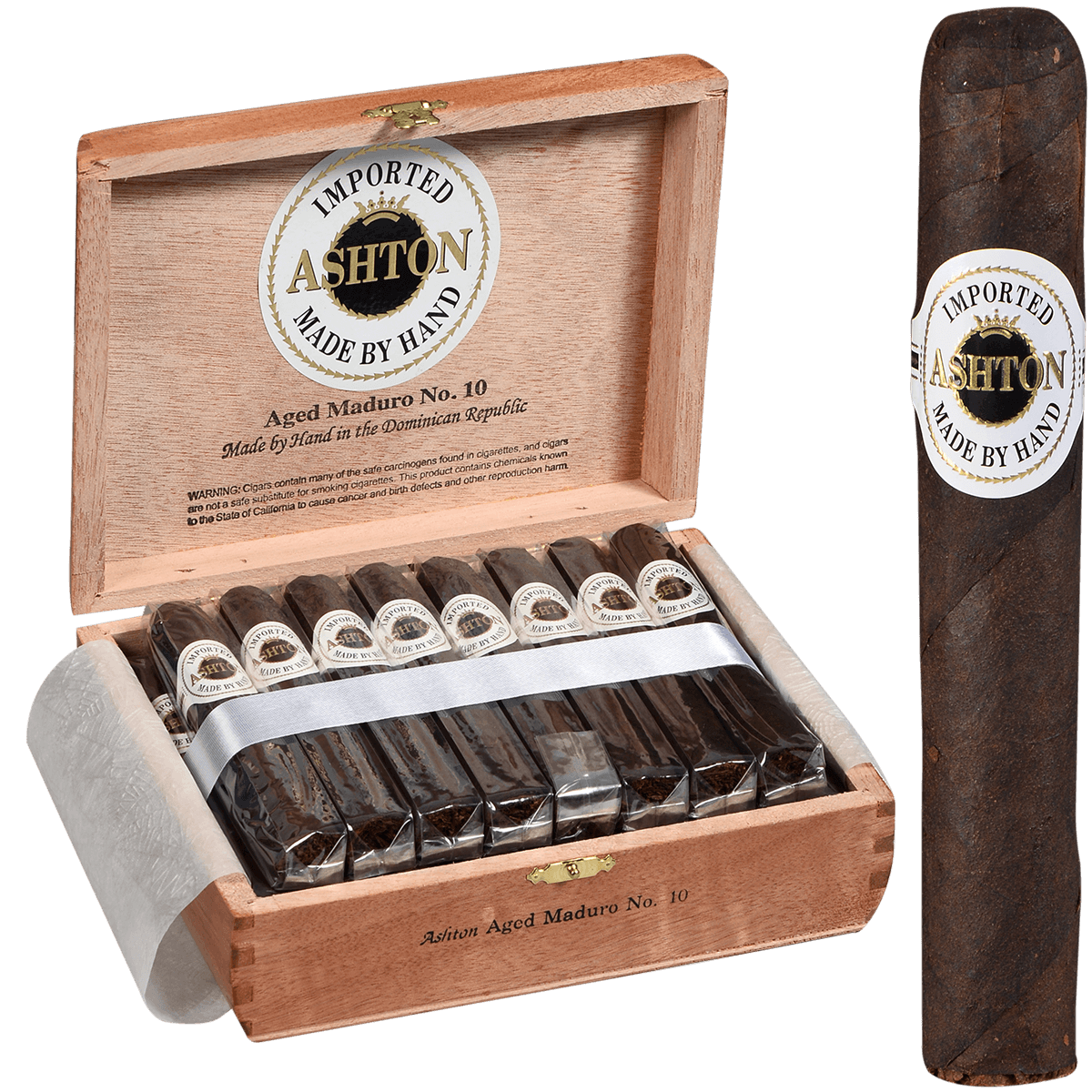Ashton Aged Maduro #10 25 Ct. Box 5.00X50