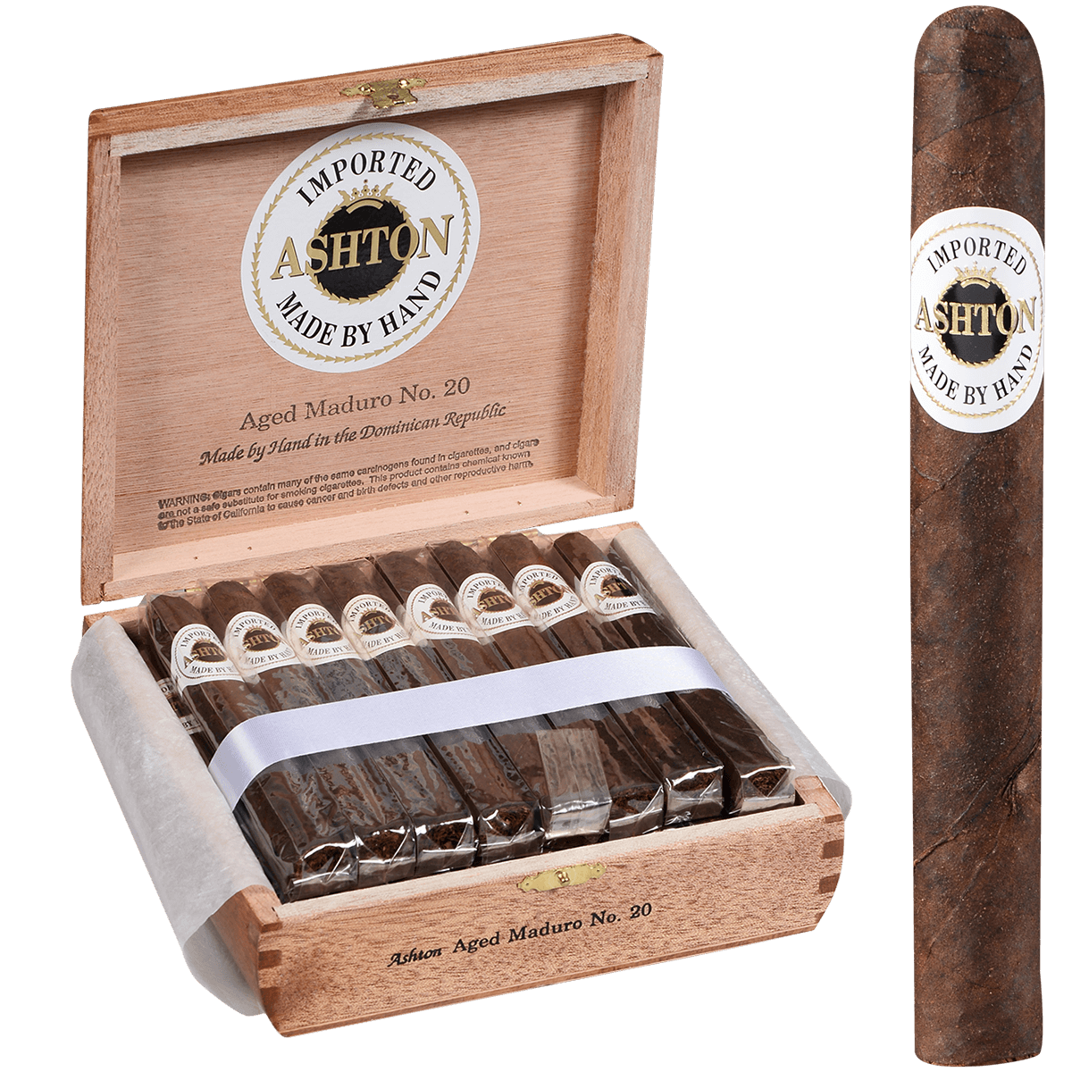 Ashton Aged Maduro #20 25 Ct. Box 5.50X44