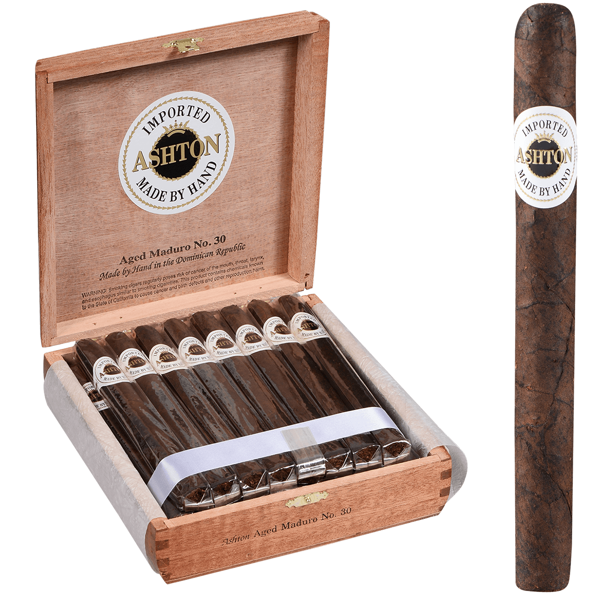 Ashton Aged Maduro #30 25 Ct. Box 6.75X44