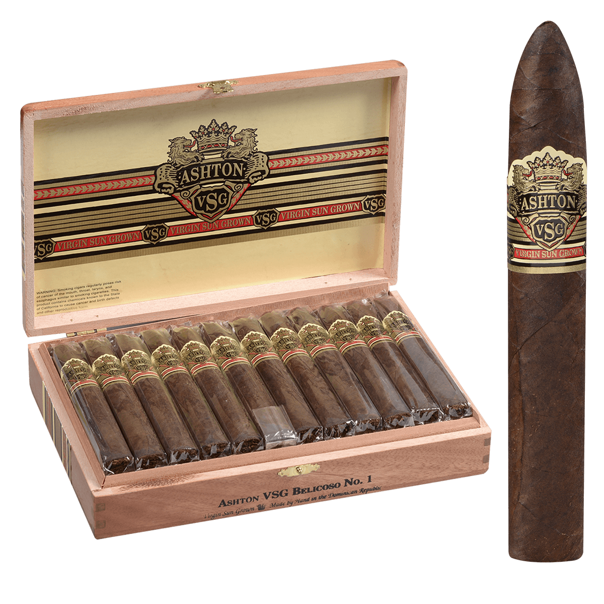 Ashton Vsg Belicoso #1 5.25X52