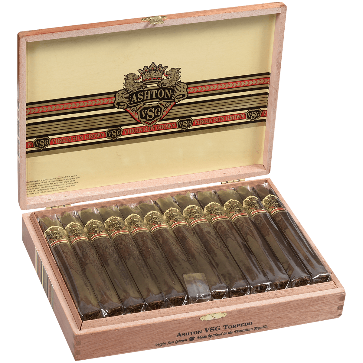 Ashton Vsg Torpedo 24 Ct. Box 6.50X55