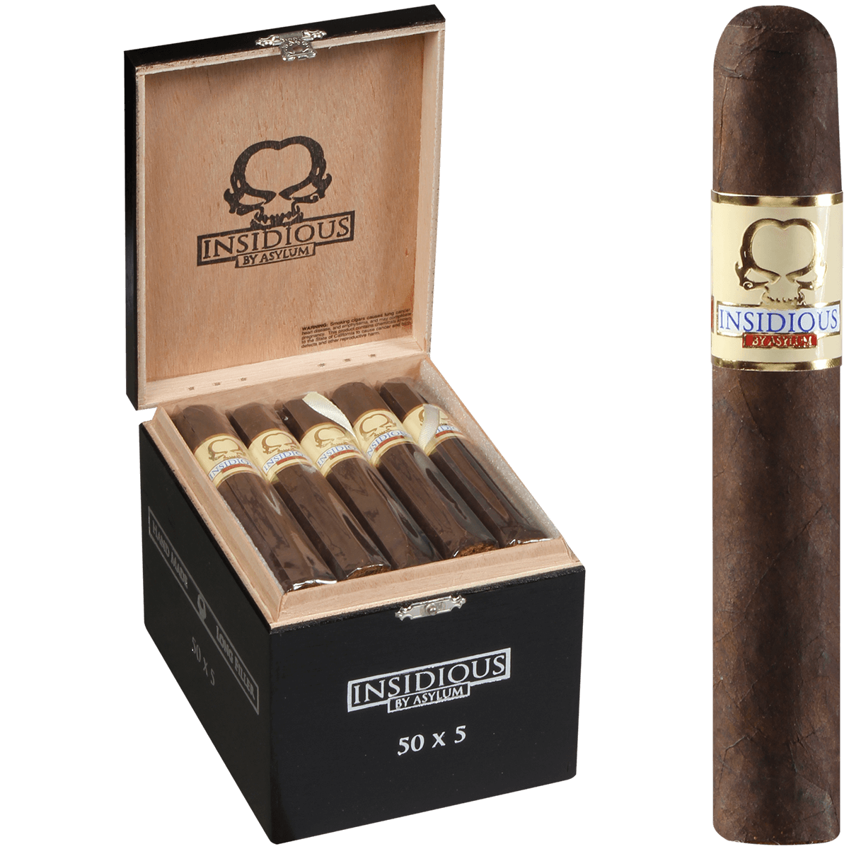 Asylum Insidious Maduro 50X5 25 Ct. Box 5.00X50