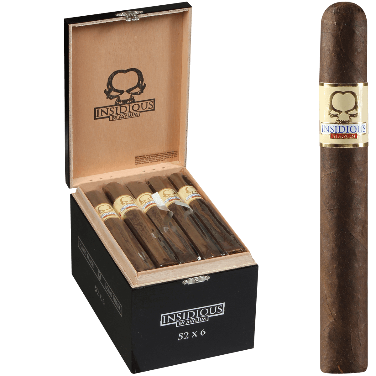 Asylum Insidious Maduro 52X6 25 Ct. Box 6.00X52