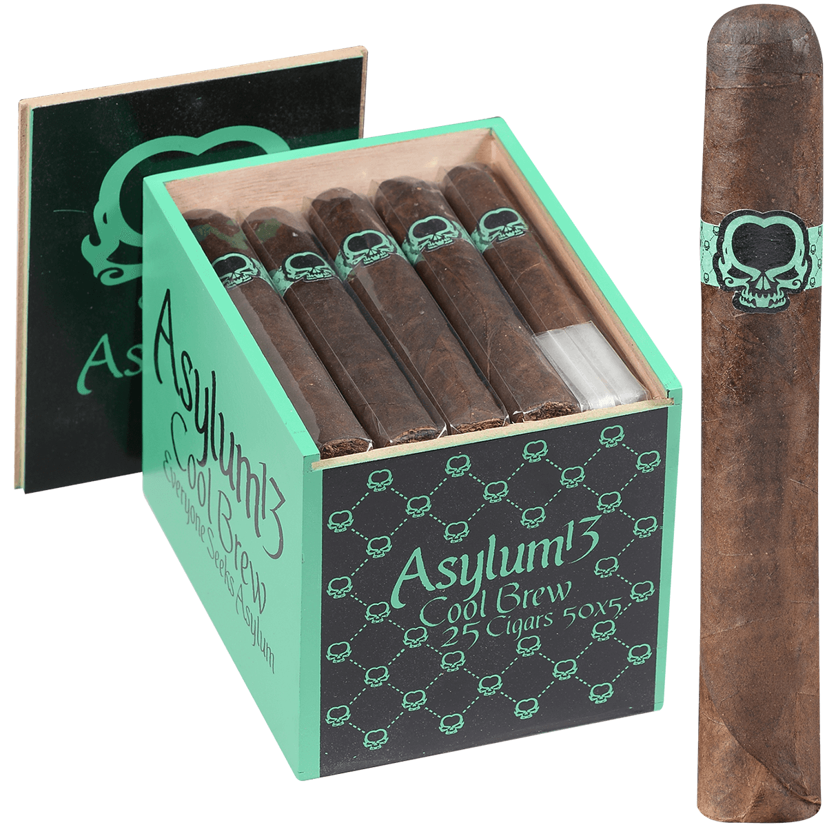 Asylum 13 Cool Brew Robusto 25 Ct Box 5X50