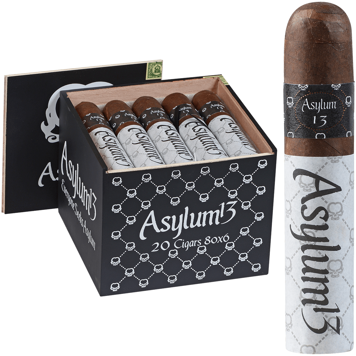 Asylum 13 Eighty 20 Ct. Box 6.00X80