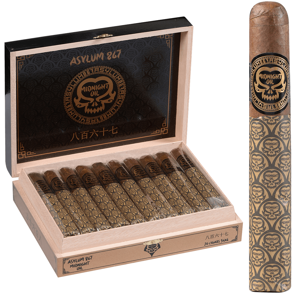 Asylum 867 Midnight Oil 54 6.00 X 54 20Ct. Box