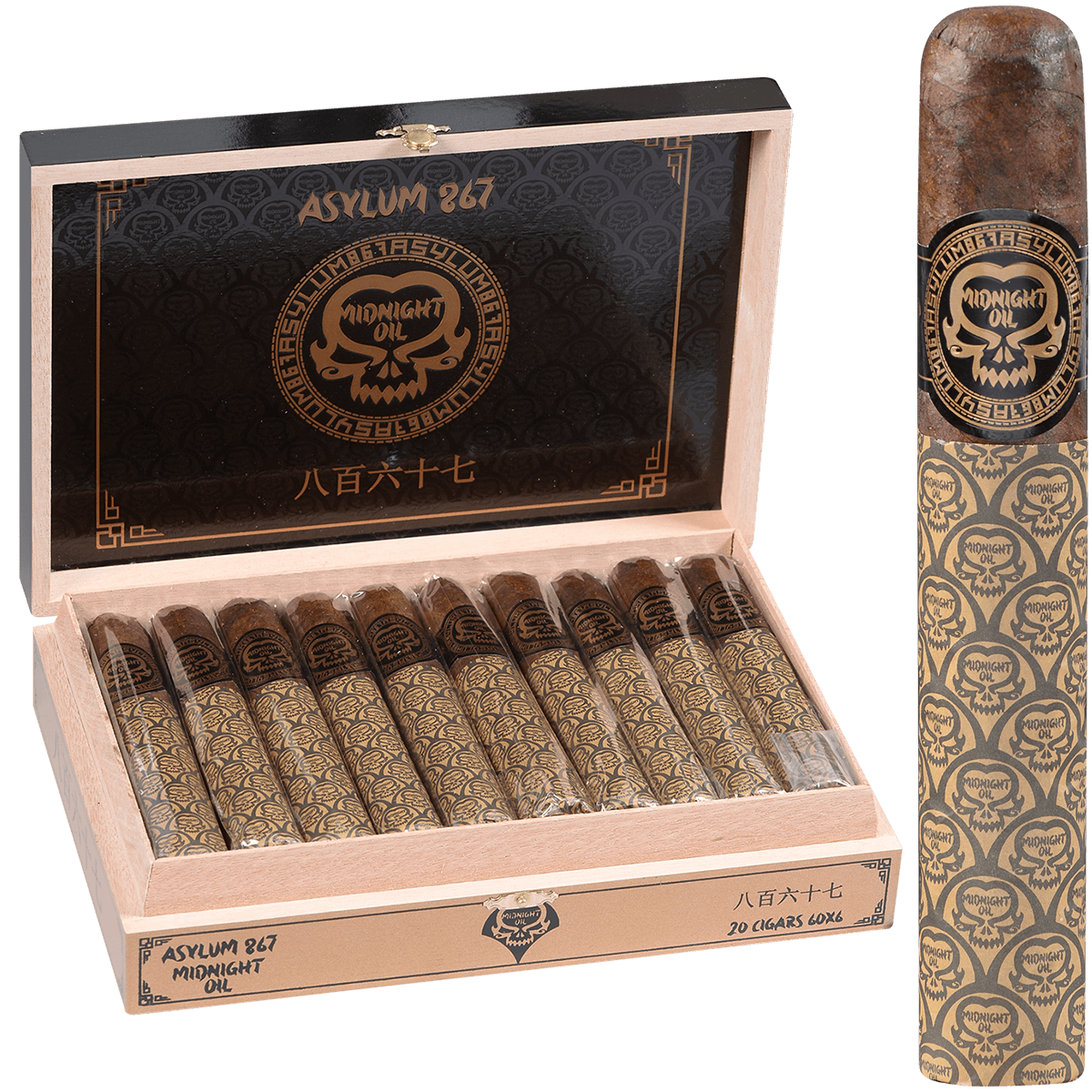 Asylum 867 Midnight Oil 60 6.00 X 60 20Ct. Box