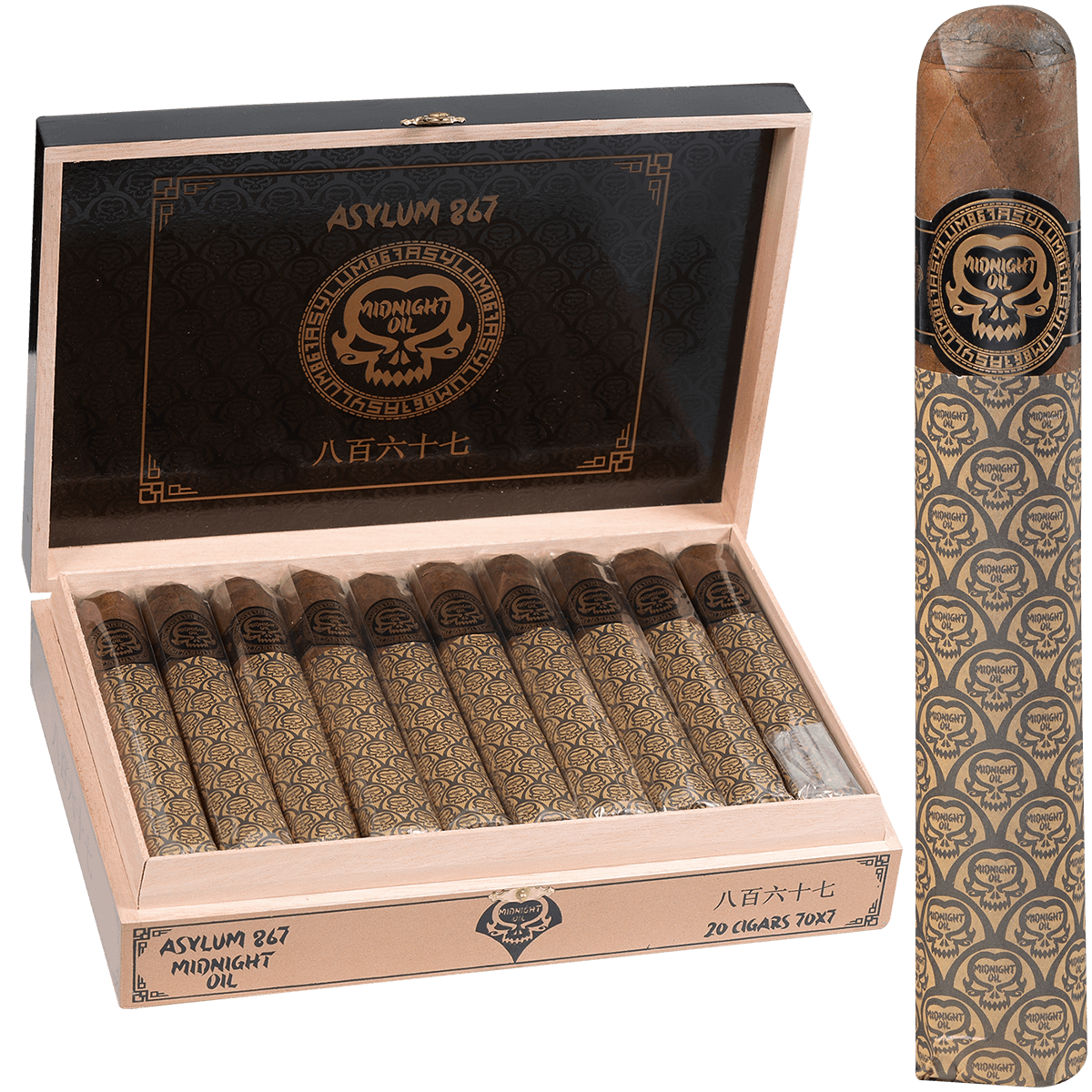 Asylum 867 Midnight Oil 70 X 7.00 20Ct. Box