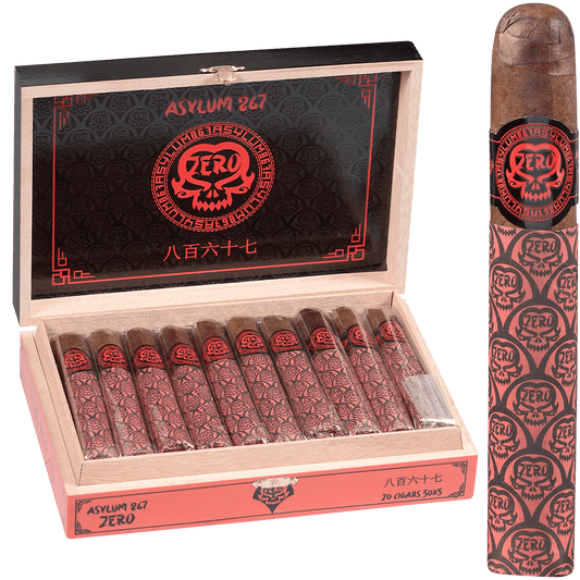 Asylum 867 Zero Robusto 20 Ct. Box 5.00X50