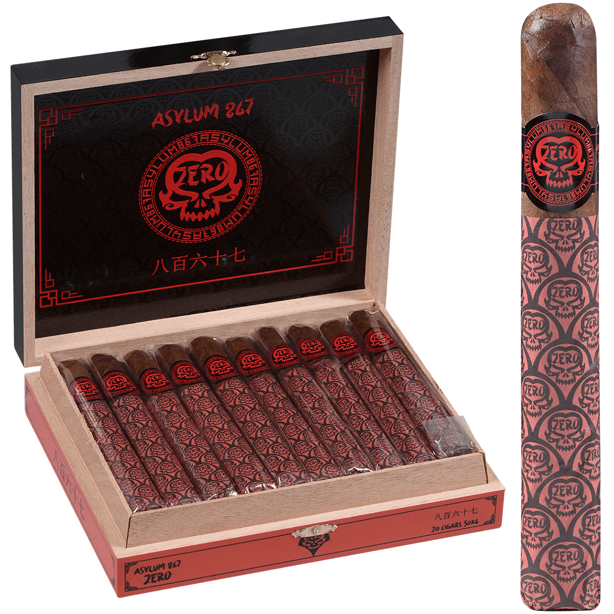 Asylum 867 Zero Toro 20 Ct. Box 6.00X50