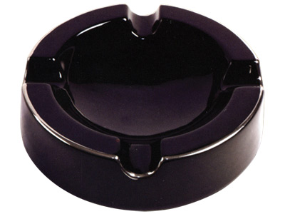 Ashtray Cigar Craftsmans Bench Sterling 4 Cigar Round Black