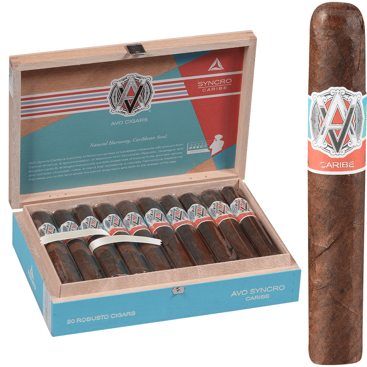 Avo Syncro Caribe Robusto 20 Ct. 5 X 50