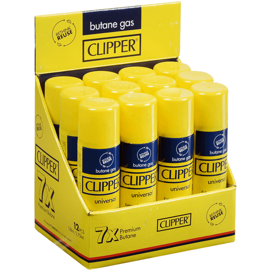 Clipper Butane 138Ml Gas Refill 12 Ct Display