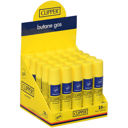 Clipper Butane Refill 16Ml 25 Ct Display