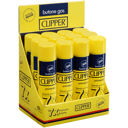 Clipper Butane 300Ml Metallic Valve 12Ct Display