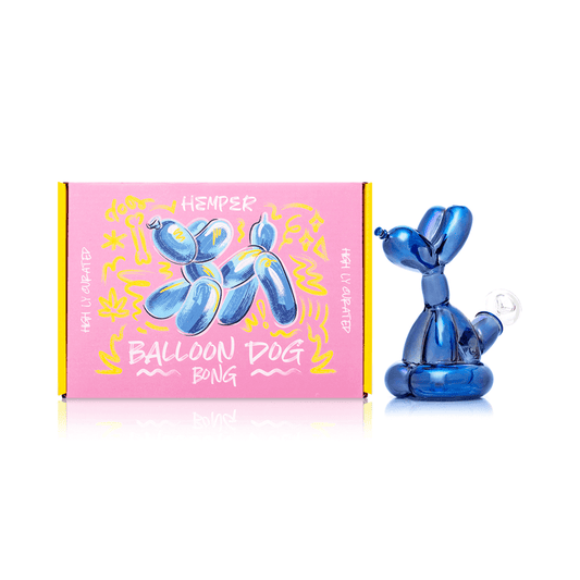 Hemper Balloon Dog Glass Water Pipe 5.5"